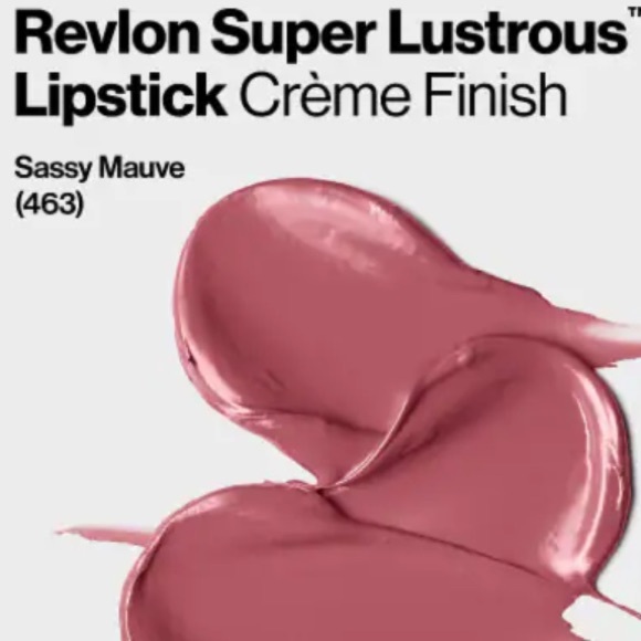 💄🆕 REVLON SUPER LUSTROUS LIPSTICK, CREME # 463 SASSY MAUVE NEW & SEALED - Picture 10 of 10